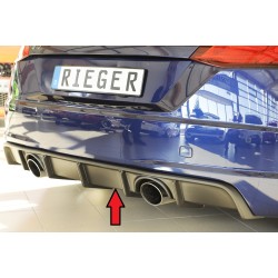 Rieger vložka zadného nárazníka pre Audi TT 8J-FV, 8S kupé, roadster vr. faceliftu, plast ABS bez povrchovej úpravy