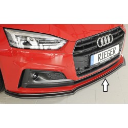Rieger lipa pod predný nárazník pro Audi A5 B9, F5 kabriolet, kupé, Sportback pred faceliftom, 07/16-12/19, plast ABS bez povrchovej úpravy