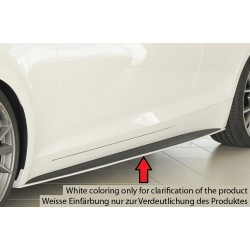 Rieger spoiler pod bočný prah mont. strana ľavá pro Audi A5 B9, F5 kabriolet, kupé pred faceliftom, r.v. 07/16-12/19, plast ABS bez povrchovej úpravy