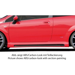 Rieger bočný prah mont. strana ľavá pro Fiat Grande Punto 199 3-dver., 5-dver., r.v. 10/05-, plast ABS bez povrchovej úpravy, s prelisom a výrezom