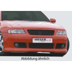Rieger kompletný predný nárazník S3-Look pro Audi A3 8L 3-dver., 5-dver., plast ABS bez povrchovej úpravy, pro vozy s integrovanou maskou bez znaku, bez držáků originálních mlhových světel, pro vozy s ostrekovačmi svetlometov