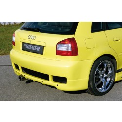 Rieger kompletní zadný nárazník pre Audi A3 8L 3-dver., 5-dver., plast ABS bez povrchovej úpravy