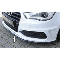 Rieger lipa pod predný nárazník pro Audi A3 8V 3-dver. (hatchback 8V1), 5-dver. (sportback 8VA) pred faceliftom, 07/12-08/16, plast ABS bez povrchovej úpravy