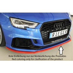 Rieger lipa pod predný nárazník pro Audi RS3 8V 5-dver. (sedan 8VS / 8VM), 5-dver. (sportback 8VA / 8VF) po faceliftu, 02/17-, plast ABS bez povrchovej úpravy