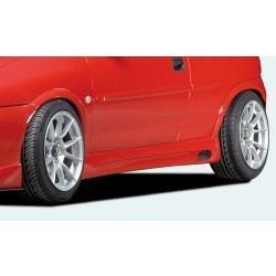 Rieger bočný prah mont. strana pravá pro Opel Corsa B 3-dver. vr. faceliftu, r.v. 02/93-09/96, 11/96-, plast ABS bez povrchovej úpravy, s prelisom a výrezom