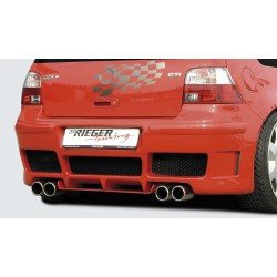 Rieger kompletní zadný nárazník pre Volkswagen Golf 4 1J, plast ABS bez povrchovej úpravy
