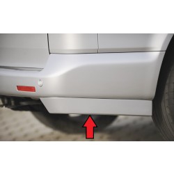 Rieger spojler pod zadný nárazník pre Volkswagen T5 bus  vr. faceliftu r.v. 04/03-08/09, 09/09-, plast ABS bez povrchovej úpravy, levý