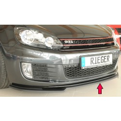 Rieger lipa pod predný nárazník iba pre GTI / GTD pro Volkswagen Golf 6 GTI kabriolet, plast ABS bez povrchovej úpravy