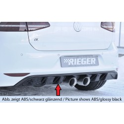 Rieger vložka zadného nárazníka pre Volkswagen Golf 7 R 3-dver., 5-dver. pred faceliftom, plast ABS bez povrchovej úpravy