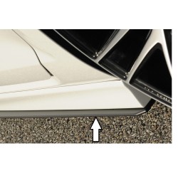 Rieger spoiler pod bočný prah mont. strana ľavá pro Volkswagen Golf 7 vr. GTD, R 3-dver., 5-dver. pred faceliftom, r.v. 06/13-12/16, 10/12-12/16, 12/13-12/16, plast ABS bez povrchovej úpravy