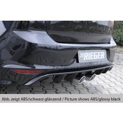 Rieger vložka zadného nárazníka pre Volkswagen Golf 7 3-dver., 5-dver. pred faceliftom, plast ABS bez povrchovej úpravy