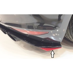 Rieger spoiler pod zadný nárazník na pravé straně pro Volkswagen Golf 7 GTI Clubsport 3-dver., 5-dver. r.v. 02/16-, plast ABS bez povrchovej úpravy