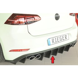 Rieger vložka zadného nárazníka pre Volkswagen Golf 7 R 5-dver., plast ABS bez povrchovej úpravy