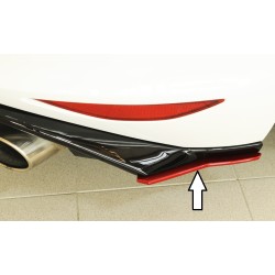 Rieger spoiler pod zadný nárazník na levé straně pro Volkswagen Golf 7 GTD, GTE, GTI, GTI Clubsport 3-dver., 5-dver. pred faceliftom r.v. 02/16-, 04/13-12/16, 05/14-12/16, 06/13-12/16, plast ABS bez povrchovej úpravy