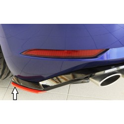 Rieger spoiler pod zadný nárazník na levé straně pro Volkswagen Golf 7 GTI, R, R-Line 3-dver., 5-dver. vr. faceliftu r.v. 02/17-, 04/13-12/16, plast ABS bez povrchovej úpravy