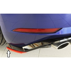 Rieger spoiler pod zadný nárazník na pravé straně pro Volkswagen Golf 7 GTI, R, R-Line 3-dver., 5-dver. vr. faceliftu r.v. 02/17-, 04/13-12/16, plast ABS bez povrchovej úpravy