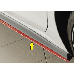 Rieger spoiler pod bočný prah mont. strana ľavá pro Volkswagen Golf 8 GTI Clubsport 5-dver., r.v. 10/20-, plast ABS bez povrchovej úpravy, pro originální boční prahy