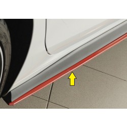 Rieger spoiler pod bočný prah mont. strana pravá pro Volkswagen Golf 8 GTI Clubsport 5-dver., r.v. 10/20-, plast ABS bez povrchovej úpravy, pro orig. boční prahy