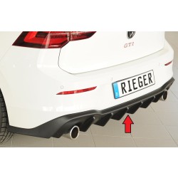 Rieger vložka zadného nárazníka pre Volkswagen Golf 8 GTI 5-dver., plast ABS bez povrchovej úpravy