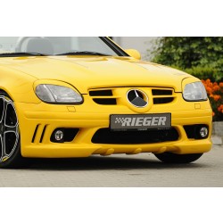 Rieger kompletný predný nárazník pro Mercedes SLK R170, plast ABS bez povrchovej úpravy, s otevřeným žebrováním, pro vozy s ostřikovačí světlometů a mlhovými světly