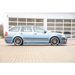 Rieger bočný prah mont. strana pravá pro Škoda Octavia 1Z combi, sedan, r.v. 06/04-, plast ABS bez povrchovej úpravy, s prelisom a výrezom