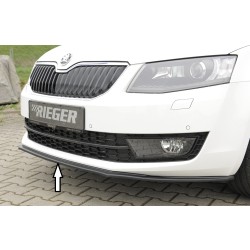 Rieger lipa pod predný nárazník pro Škoda Octavia 5E combi, sedan pred faceliftom, 02/13-01/17, plast ABS lakovaný do čiernej lesklej farby, ABS plast: bez povrchové úpravy