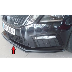 Rieger lipa pod predný nárazník pro Škoda Octavia RS 5E combi, sedan po faceliftu, 02/17-, plast ABS bez povrchovej úpravy