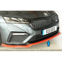 Rieger lipa pod predný nárazník pro Škoda Octavia RS NX combi, 07/20-, plast ABS bez povrchovej úpravy