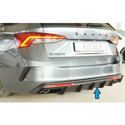 Rieger vložka zadného nárazníka (pre vozidlá s ťažným zariadením) pro Škoda Octavia RS NX combi, plast ABS bez povrchovej úpravy