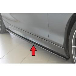 Rieger spoiler pod bočný prah mont. strana pravá pro BMW rad 1 F20 sedan / 4-dver. vr. faceliftu, 05/2015-, 09/11-03/2015, plast ABS lakovaný do čiernej lesklej farby
