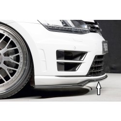 Rieger lipa pod predný nárazník pouze pro R / R-Line pro Volkswagen Golf 7 vr. R 3-dver., 5-dver. pred faceliftom, 10/12-12/16, 12/13-12/16, plast ABS lakovaný do čiernej lesklej farby