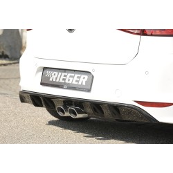 Rieger vložka zadného nárazníka pre R-Line zadný nárazník pre Volkswagen Golf 7 3-dver., 5-dver., plast ABS lakovaný do čiernej lesklej farby