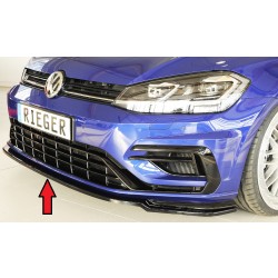 Rieger lipa pod predný nárazník pouze pro R / R-Line pro Volkswagen Golf 7 R, R-Line 3-dver., 5-dver. po faceliftu, 02/17-, plast ABS lakovaný do čiernej lesklej farby