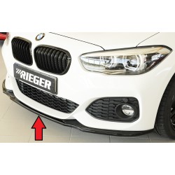 Rieger lipa pod predný nárazník pro BMW rad 1 F20, F21 sedan / 2-dver., sedan / 4-dver. po faceliftu LCI, 05/2015-, plast ABS lakovaný do čiernej lesklej farby