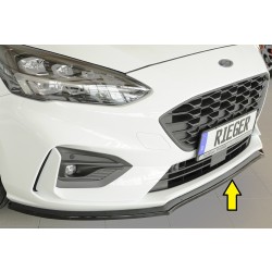 Rieger lipa pod predný nárazník pro Ford Focus 4 DEH, ST 5-dver. (combi), 5-dver. (hatchback), 5-dver. (sedan), 06/19-, 09/18-, plast ABS lakovaný do čiernej lesklej farby