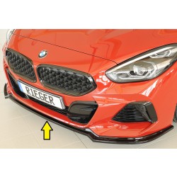 Rieger lipa pod predný nárazník pro BMW Z4 G29, G4Z roadster, 03/19-, plast ABS lakovaný do čiernej lesklej farby