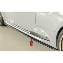 Rieger spoiler pod bočný prah mont. strana ľavá pro Audi RS5 B9, F5 kupé, 03/17-02/20, plast ABS lakovaný do čiernej lesklej farby