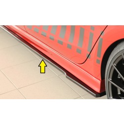 Rieger spoiler pod bočný prah mont. strana ľavá pro Seat Leon KL 5-dver., 04/20-, plast ABS lakovaný do čiernej lesklej farby