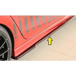 Rieger spoiler pod bočný prah mont. strana pravá pro Seat Leon KL 5-dver., 04/20-, plast ABS lakovaný do čiernej lesklej farby