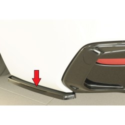 Rieger spoiler pod zadný nárazník na levé straně pro BMW rad 1 F21 sedan / 2-dver. r.v. 05/2015-, plast ABS lakovaný do čiernej lesklej farby