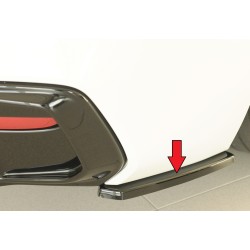 Rieger spoiler pod zadný nárazník na pravé straně pro BMW rad 1 F21 sedan / 2-dver. r.v. 05/2015-, plast ABS lakovaný do čiernej lesklej farby