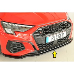 Rieger lipa pod predný nárazník pro Audi A3 GY 5-dver. (sedan), 11/19-, plast ABS lakovaný do čiernej lesklej farby