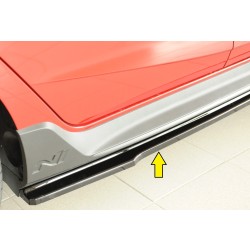 Rieger spoiler pod bočný prah mont. strana pravá pro Hyundai i20 N BC3 5-dver. (hatchback), 04/21-, plast ABS lakovaný do čiernej lesklej farby