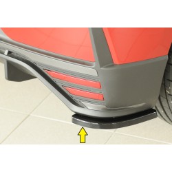 Rieger spoiler pod zadný nárazník na pravé straně pro Hyundai i20 N BC3 5-dver. (hatchback) r.v. 04/21-, plast ABS lakovaný do čiernej lesklej farby