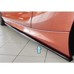 Rieger spoiler pod bočný prah mont. strana ľavá pro BMW rad 1 F21 sedan / 2-dver., 09/12-03/2015, plast ABS lakovaný do čiernej lesklej farby