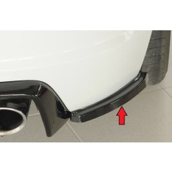 Rieger spoiler pod zadný nárazník na pravé straně pro Audi TT 8J-FV, 8S roadster r.v. 09/18-, plast ABS lakovaný do čiernej lesklej farby