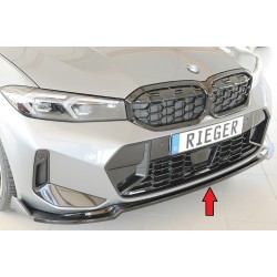Rieger lipa pod predný nárazník pro BMW rad 3 G21 touring, 07/22-, plast ABS lakovaný do čiernej lesklej farby