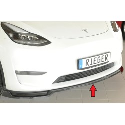 Rieger lipa pod predný nárazník pro Tesla Model Y 003, 03/20-, plast ABS lakovaný do čiernej lesklej farby