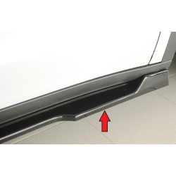Rieger spoiler pod bočný prah mont. strana pravá pro Tesla Model Y 003, 03/20-, plast ABS lakovaný do čiernej lesklej farby