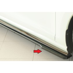 Rieger spoiler pod bočný prah mont. strana pravá pro Volkswagen Golf 7 R-Line 3-dver., 02/17-, plast ABS lakovaný do čiernej lesklej farby